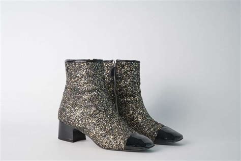 Chanel glitter ankle boots - The AP Archive