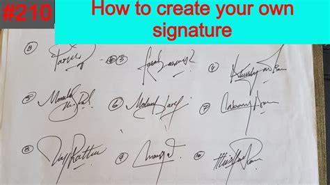 Signature style | How to create my own signature | how to create my own ... | Signature style ...