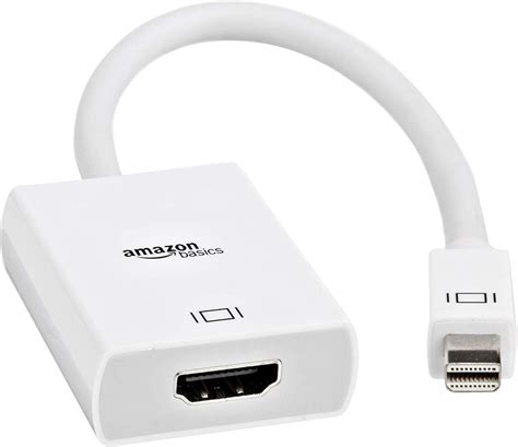 Amazon Basics Mini DisplayPort to HDMI Adapter, White : Amazon.co.uk ...