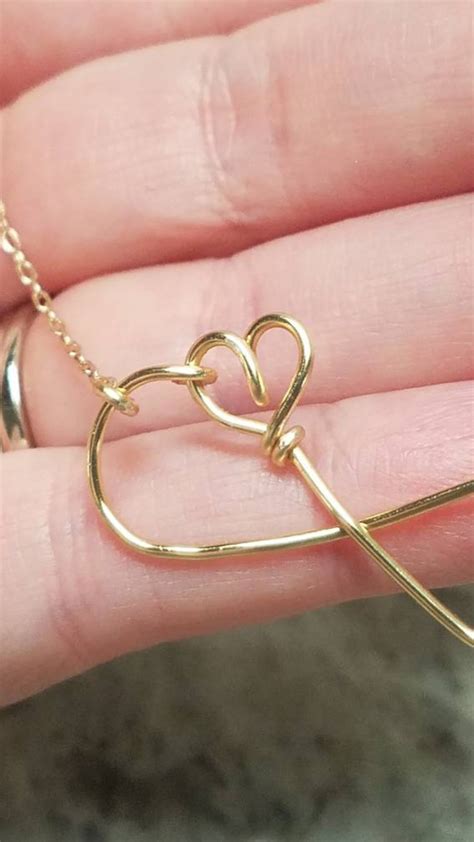 Infinity Heart Necklace Heart and Infinity Symbol Friendship Necklace ...