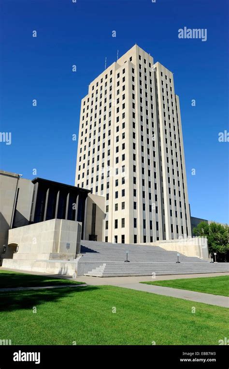 North Dakota State Capitol Bismarck ND Stock Photo - Alamy