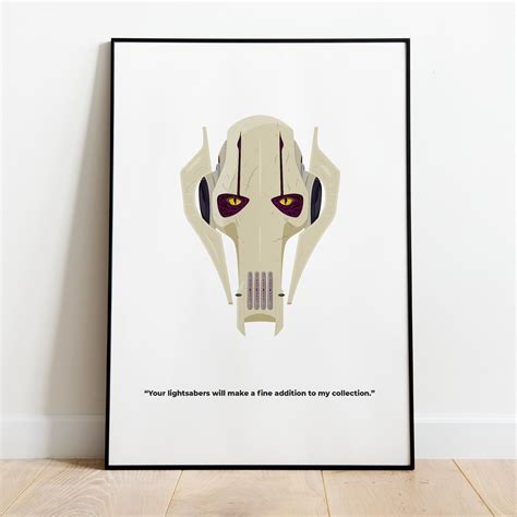 General Grievous Poster your Lightsaber Will Make a Fine - Etsy