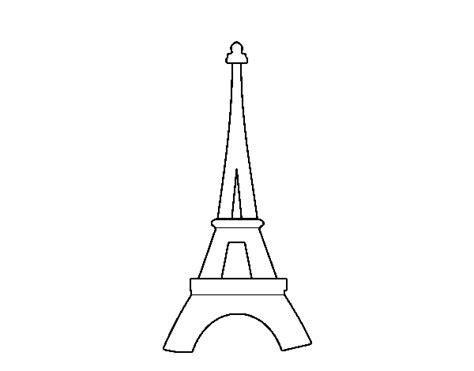 Dibujos Para Colorear De La Torre Eiffel De Paris - Impresion gratuita