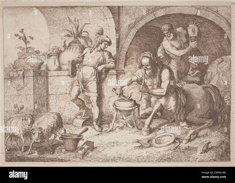 Chiron Teaches Magic to Achilles, 1758/1759 Stock Photo - Alamy