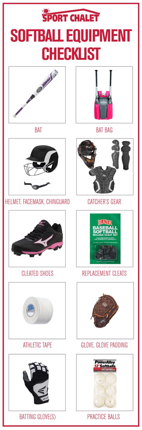 Prepare for thei season using this Softball Equipment Checklist. Find softball bats, softball ...