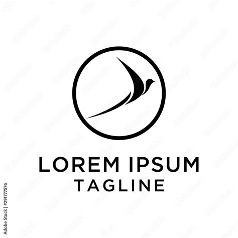 Simple Bird Logo Design Template Stock Vector | Adobe Stock