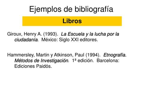 Ejemplo De Una Bibliografia De Un Libro - Libros Famosos