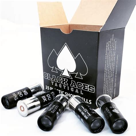 Ammo Bros | BLACK ACES TACTICAL TACTICAL 00 BUCKSHOT 12GA 2-3/4IN 1-1/5OZ 25RD BOX