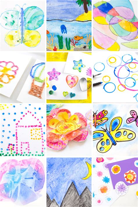 Art Watercolor Easy Paintings For Kids - Land to FPR