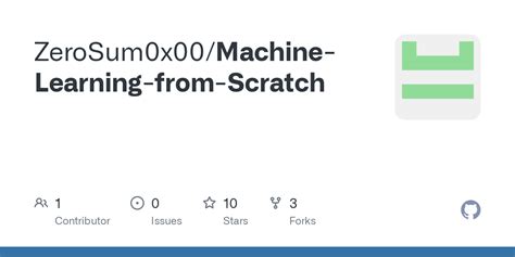 GitHub - ZeroSum0x00/Machine-Learning-from-Scratch