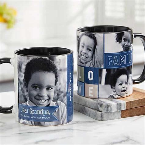 Dear Dad 11oz Black Photo Coffee Mug in 2024 | Mugs, Coffee mugs, Personalized coffee mugs