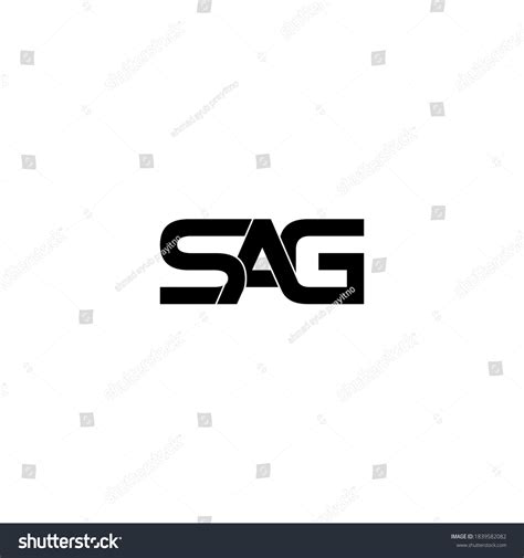 Sag Letter Original Monogram Logo Design: เวกเตอร์สต็อก (ปลอดค่า ...