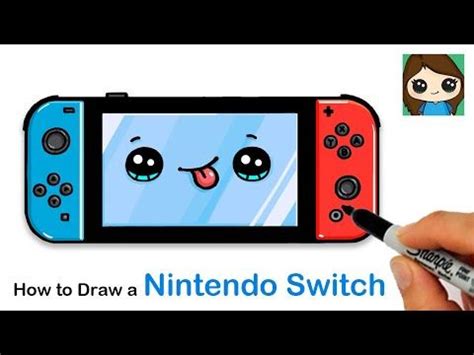 How to Draw a Nintendo Switch 🕹Video Game Console - YouTube | Cute ...