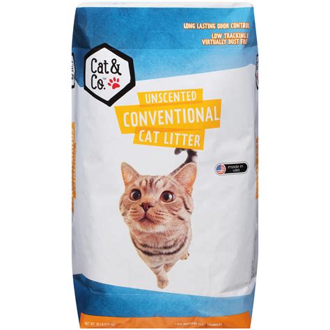 Cat & Co. Unscented Conventional, Cat Litter, 20 Lb