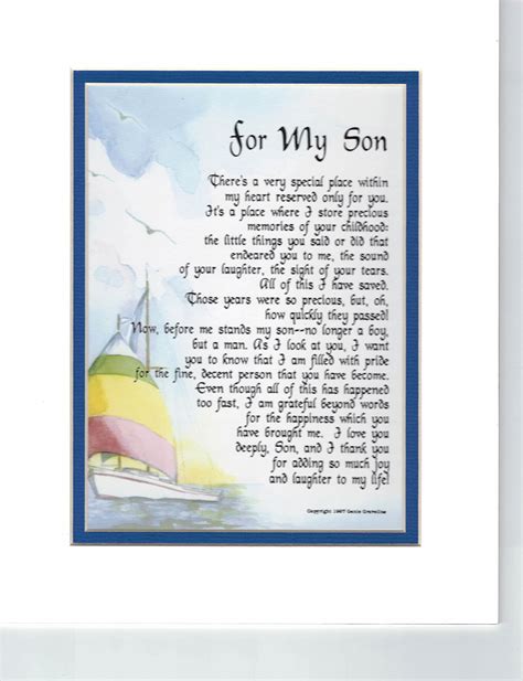 Graduation Poem For Our Son