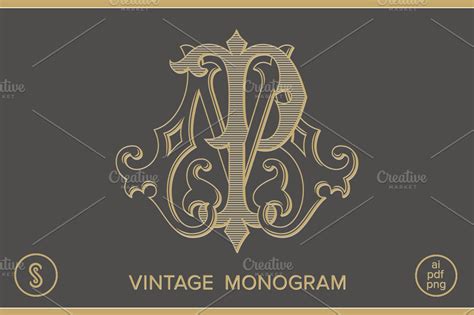 MP Monogram PM Monogram | Illustrations ~ Creative Market