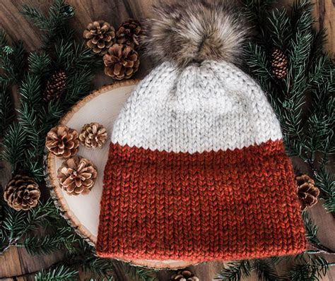 Double Brim Knit Beanie - Etsy