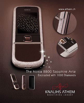 Diamond Encrusted Nokia 8800 Sapphire Arte