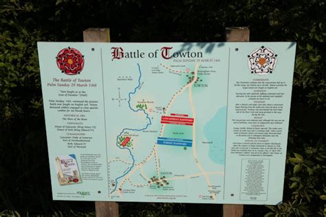 Battle of Towton information board © Andrew Whale cc-by-sa/2.0 ...