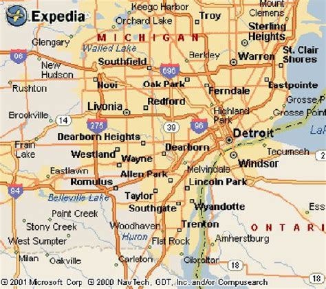 detroit suburbs map | Made in Michigan | Pinterest