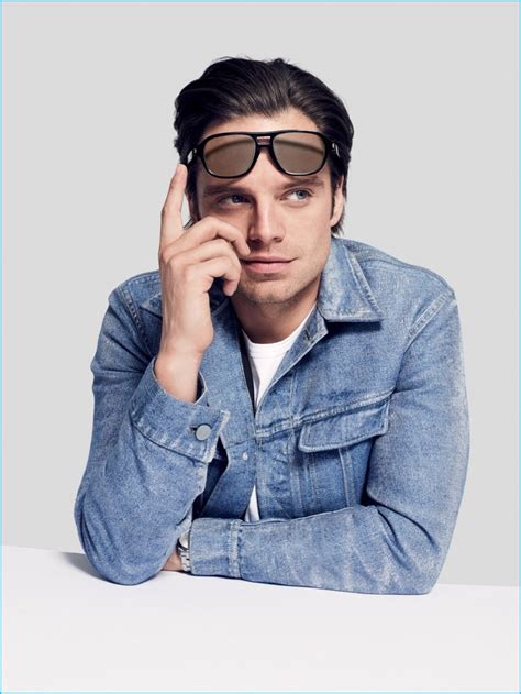 Sebastian Stan Rocks Sunglasses for American GQ Style