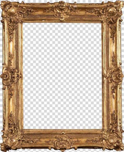 Picture Frame Digital Photo Frame Tableau, Gold Pattern Frame PNG ...