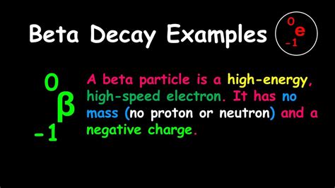 Beta Decay Examples (Nuclear Reaction) - YouTube