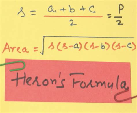 Derivation - Heron's Formula – Mathemafia