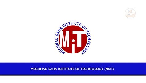 Meghnad Saha Institute of Technology (MSIT) Applications are invited from eligible candidates ...