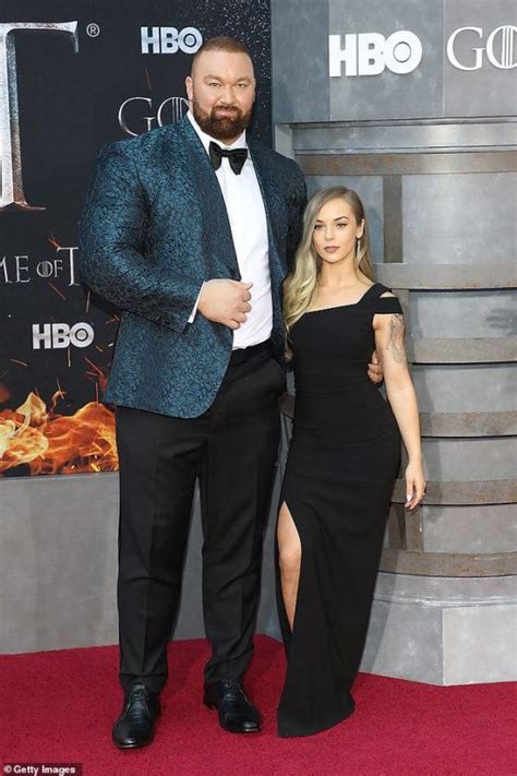 Hafthor Julius Bjornsson, Wife Attend Game of Thrones Premiere » NaijaVibe