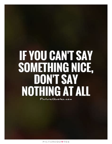 If You Cant Say Something Nice Quotes. QuotesGram