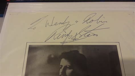 Ringo Starr Full Name Autograph Signed At Tittenhurst Park - YouTube