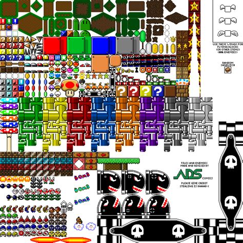 Custom Mario Tileset (WIP) (Update #1) by adscomics on DeviantArt