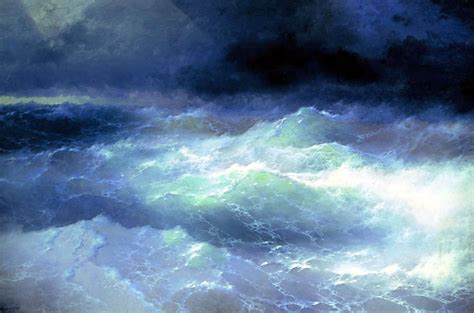 Ivan Aivazovsky - Among the Waves (1898) : museum