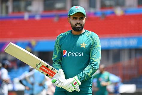 Babar Azam gets some batting practice done before the game ...