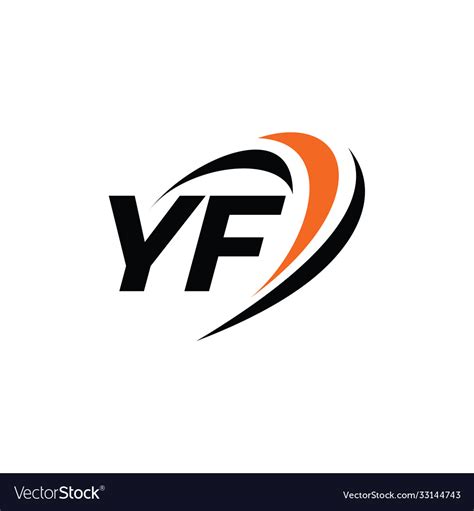 Yf monogram logo Royalty Free Vector Image - VectorStock