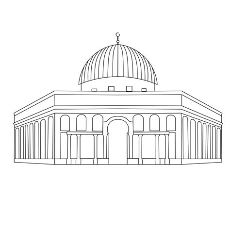 Masjid Al Aqsa Drawing Easy | Easy.rjuuc.edu.np