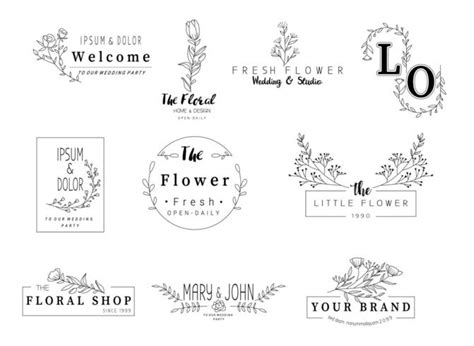 Hand Drawn Floral Wedding Set 667406 Vector Art at Vecteezy