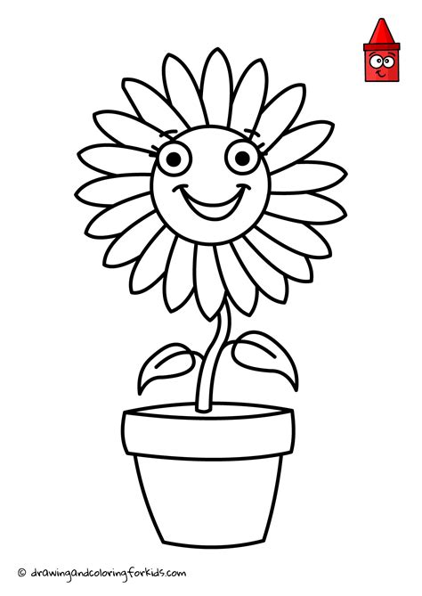 Drawing Flowers For Kids | Drawing Flowers Step by Step | Learning ...