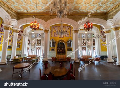 Interiors Inside Bangalore Palace Bengaluru Palace Stock Photo ...