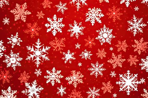 Premium AI Image | Snowflakes on red background Christmas background