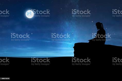 Silhouette Of Muslim Man Praying Stock Photo - Download Image Now - Adult, Adults Only, Allah ...