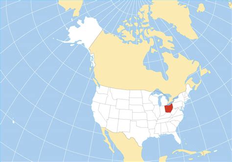 Map of Ohio State, USA - Nations Online Project