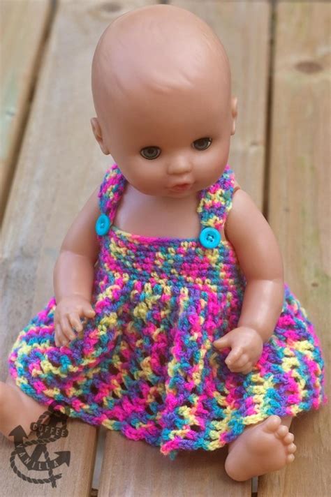 Doll's Dress Crochet Pattern For Baby Dolls & Teddy Bears » Coffee & Vanilla