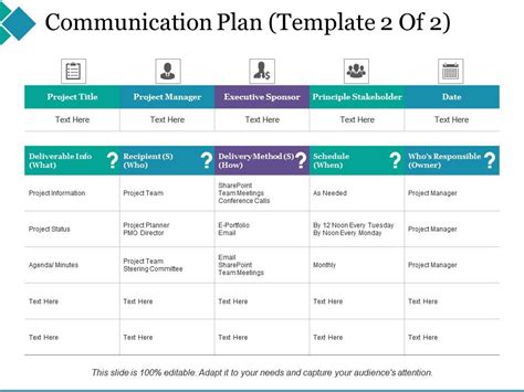 Communication Plan Principle Stakeholder Project Manager | PowerPoint Presentation Slides | PPT ...