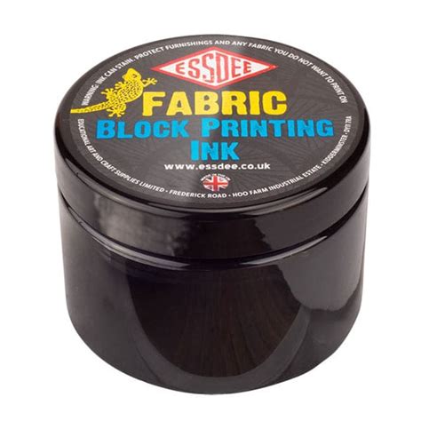 Essdee Fabric Block Printing Ink (Black) - Essdee Art & Craft