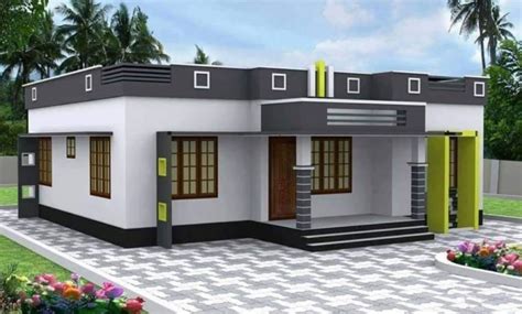 15+ 2bhk low cost 2 bedroom house floor plan design 3d 2337 sq ft 5bhk contemporary flat roof ...