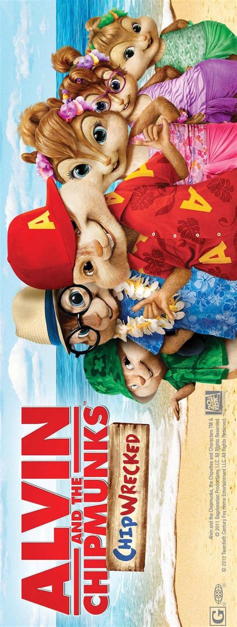 Alvin and the Chipmunks: Chipwrecked (2011) - Poster US - 825*2181px