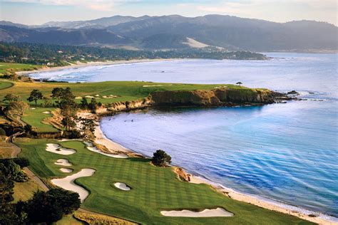 Pebble Beach Golf Links, Aerial 2 - Joann Dost Golf Editions