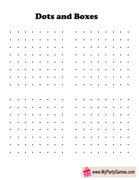 Printable Dot Game - Printable Word Searches